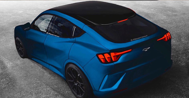 Primele schiţe neoficiale dezvăluie în întregime aspectul exterior al viitorului SUV electric Ford, inspirat de la Mustang